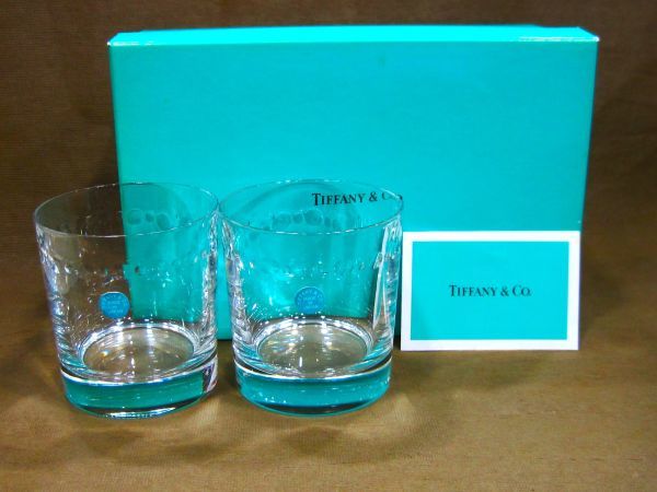 TIFFANY＆Co ティファニー ペア ロックグラス 高く クリスタルガラス 買取 千葉県 柏市
