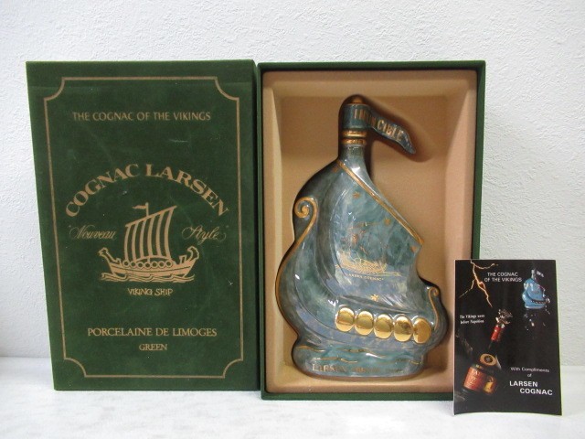 LARSEN ラーセン ヴァイキングシップ ブランデー 陶器ボトル 買取 茨城県 取手市