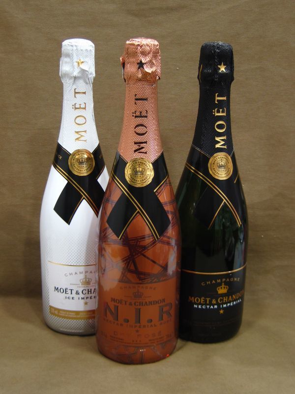 MOET モエ シャンドン 3本 NIR ドライロゼ他 シャンパン 高く お酒 買取 千葉県 柏市