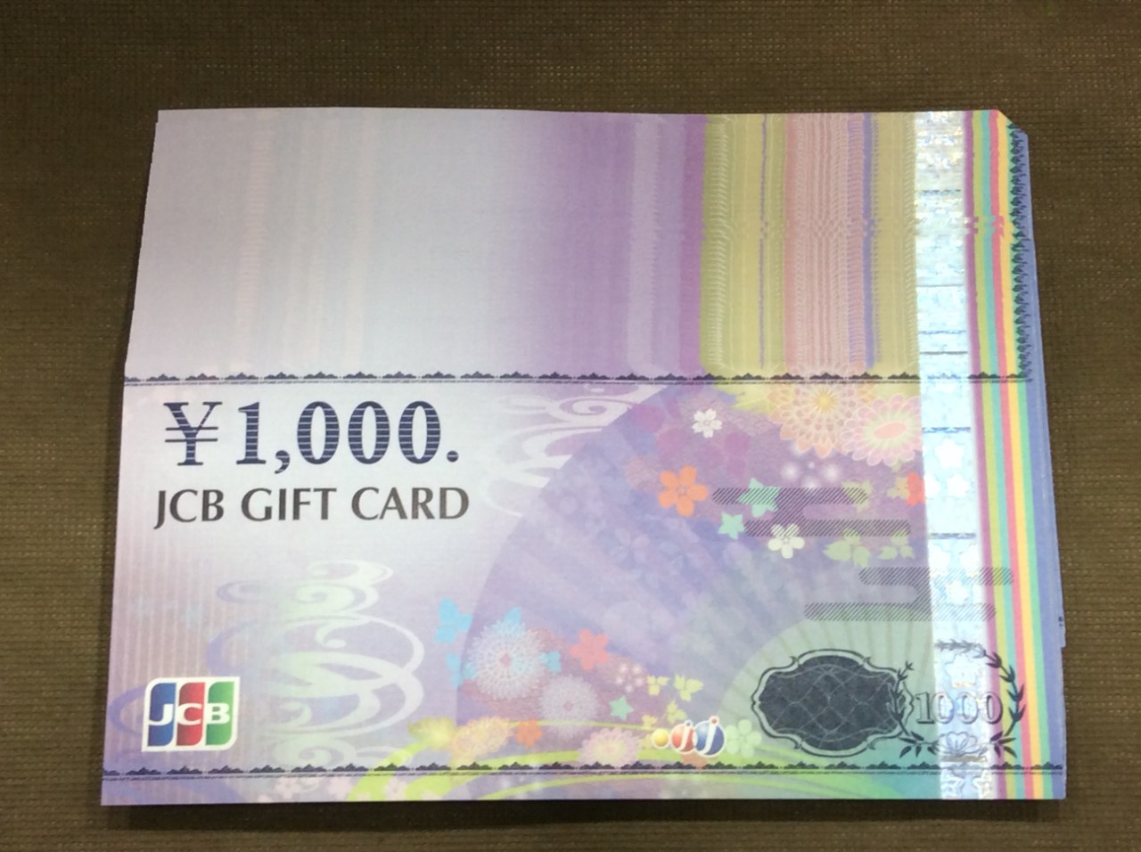 JCB ギフトカード券 1000円 50枚 5万円分 額面の96％買取 千葉県 野田市