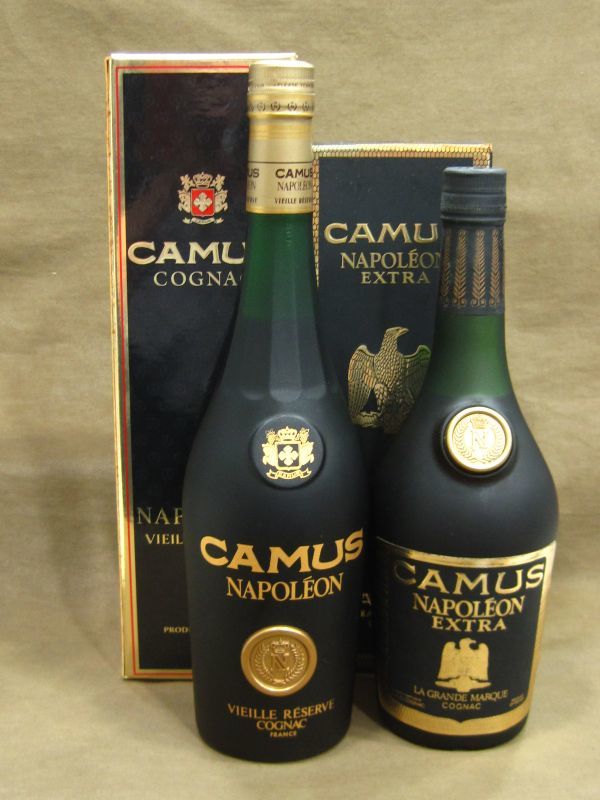 CAMUS カミュ ナポレオン ブランデー 2本 高く お酒 洋酒 買取 千葉県 我孫子市