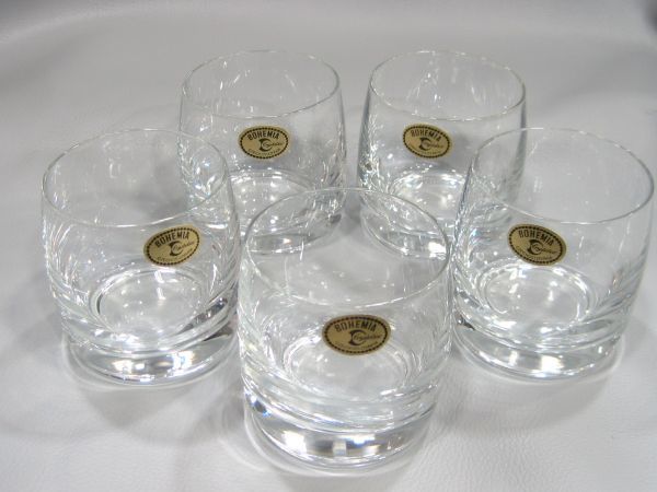 ボヘミア クリスタル グラス IDEAL 5客 タンブラー 買取 千葉県 松戸市