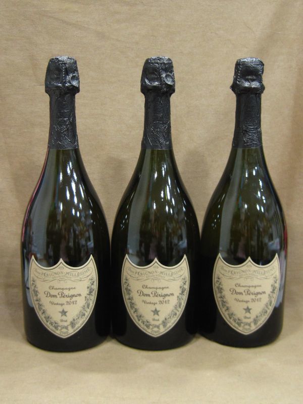 ドンペリニヨン ヴィンテージ 2012 シャンパン 3本 お酒 古酒 買取 千葉県 市川市