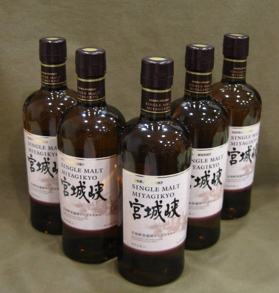ニッカ ウイスキー シングルモルト 宮城峡 5本 高く お酒 古酒 買取 茨城県 龍ヶ崎市