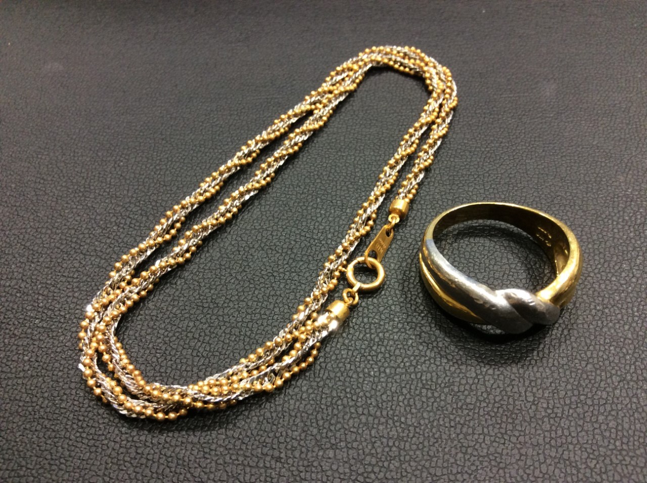 プラチナ850/K18金 コンビネックレス 指輪 高く アクセサリー 買取 千葉県 柏市