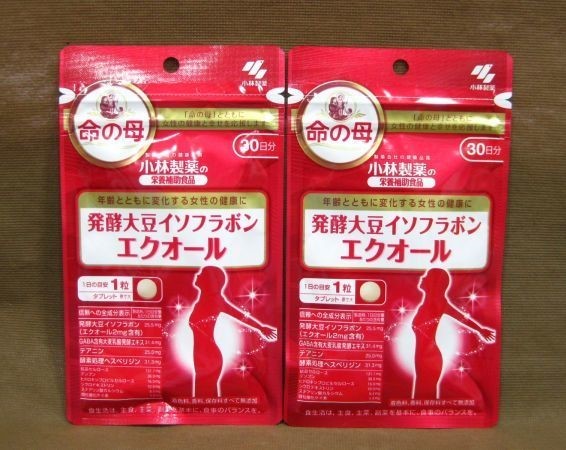 小林製薬 命の母 発酵大豆イソフラボン エクオール 30日分 2袋 サプリ買取 千葉県 我孫子市