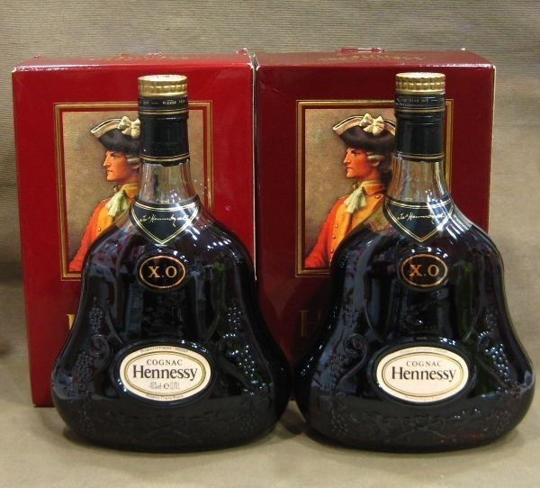 Hennessy ヘネシーXO 2本 ブランデー グリーンボトル 高く お酒 洋酒 買取 千葉県 柏