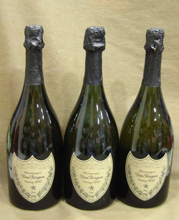 ドンペリ ヴィンテージ 2012 750ml 白 3本 シャンパン 高く お酒 洋酒 買取 千葉県