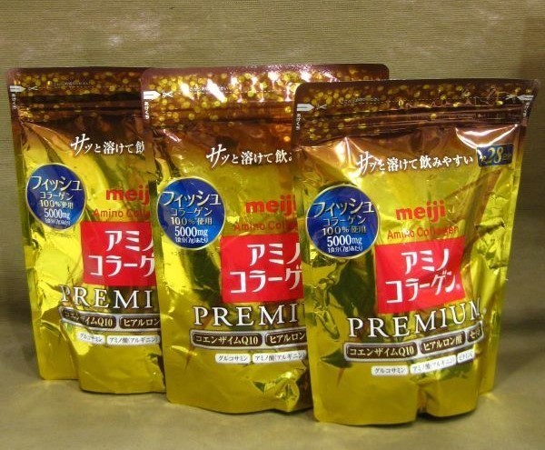 明治 アミノコラーゲン プレミアム 約28日分 3袋 サプリメント 買取 千葉県 我孫子市