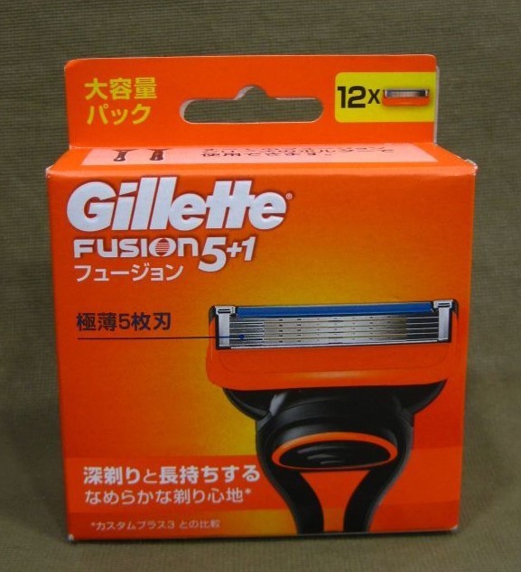 Gillette FUSION 5＋1 ジレット フュージョン 極薄5枚刃 替刃 12コ入り買取