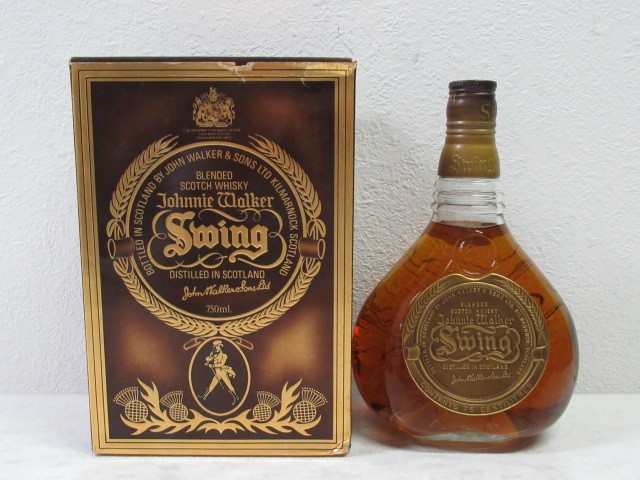 Johnnie Walker ジョニーウォーカー スイング ウイスキー 750ml千葉県柏買取店買取いたしました。  商品元箱付きです。ラベルの状態も良いです。  茨城県牛久市からご来店ありがとうございました。  またのご利用をスタッフ一同、お待ちしております。  買取価格　1,500円　　   コスメ・化粧品・サプリメント・健康食品・ヘアケア商品買取強化中！！！     もっと高価買取ジャパンドットコム　（総合リサイクル）  （株）アクセスジャパン  〒277-0005  千葉県柏市柏3-6-21　柏ビル1Ｆ  古物許可証：千葉県公安委員会 第441390000605号  酒税免許：柏酒408 柏税務署長 酒類販売業免許証
