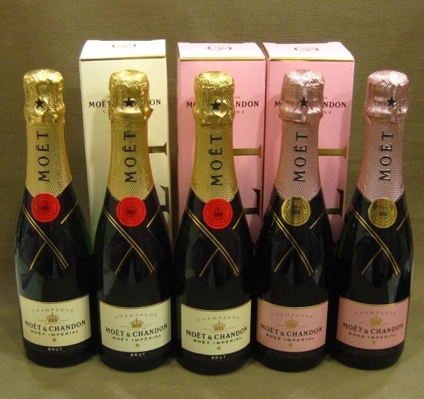モエ シャンドン ハーフボトル シャンパン 5本 高く お酒 古酒 買取 千葉県 松戸市