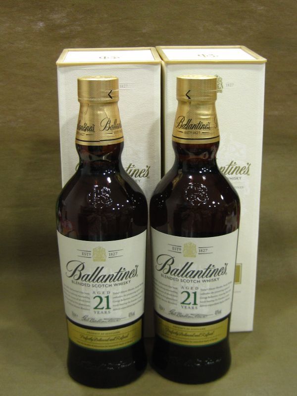 Ballantines バランタイン 21年 700ml 2本 ウイスキー お酒 買取 千葉県 柏市