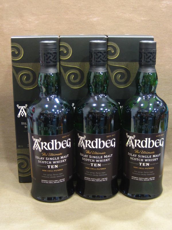 Ardbeg アードベッグ 10年 3本 スコッチ ウイスキー お酒 古酒 買取 茨城県 龍ヶ崎市