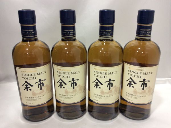 NIKKA シングルモルト 余市 4本 ニッカ ウイスキー お酒買取 千葉県 松戸市