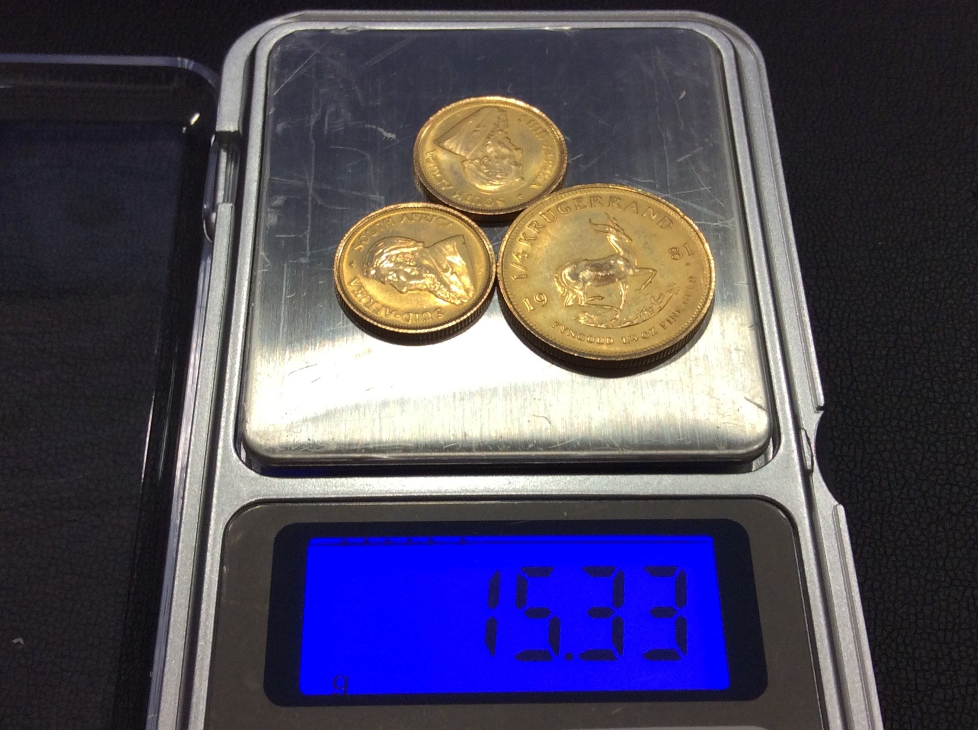 本日 K22 クルーガーランド 金貨 1g 8649円 15,3g 買取 千葉県 白井市