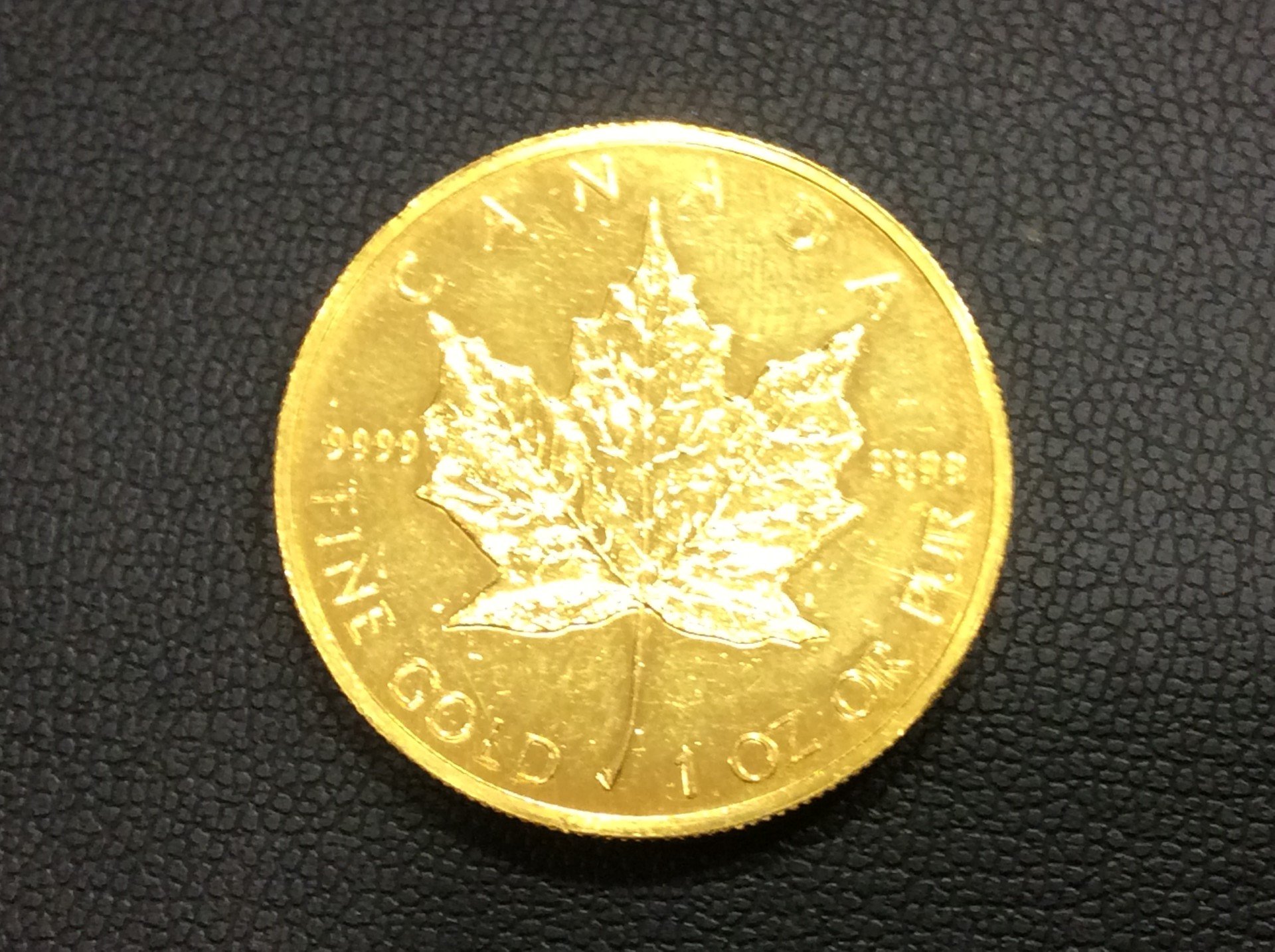 本日 メイプルリーフ 金貨 コイン 1g 13150円 1oz 31,1g 買取 千葉県 柏市