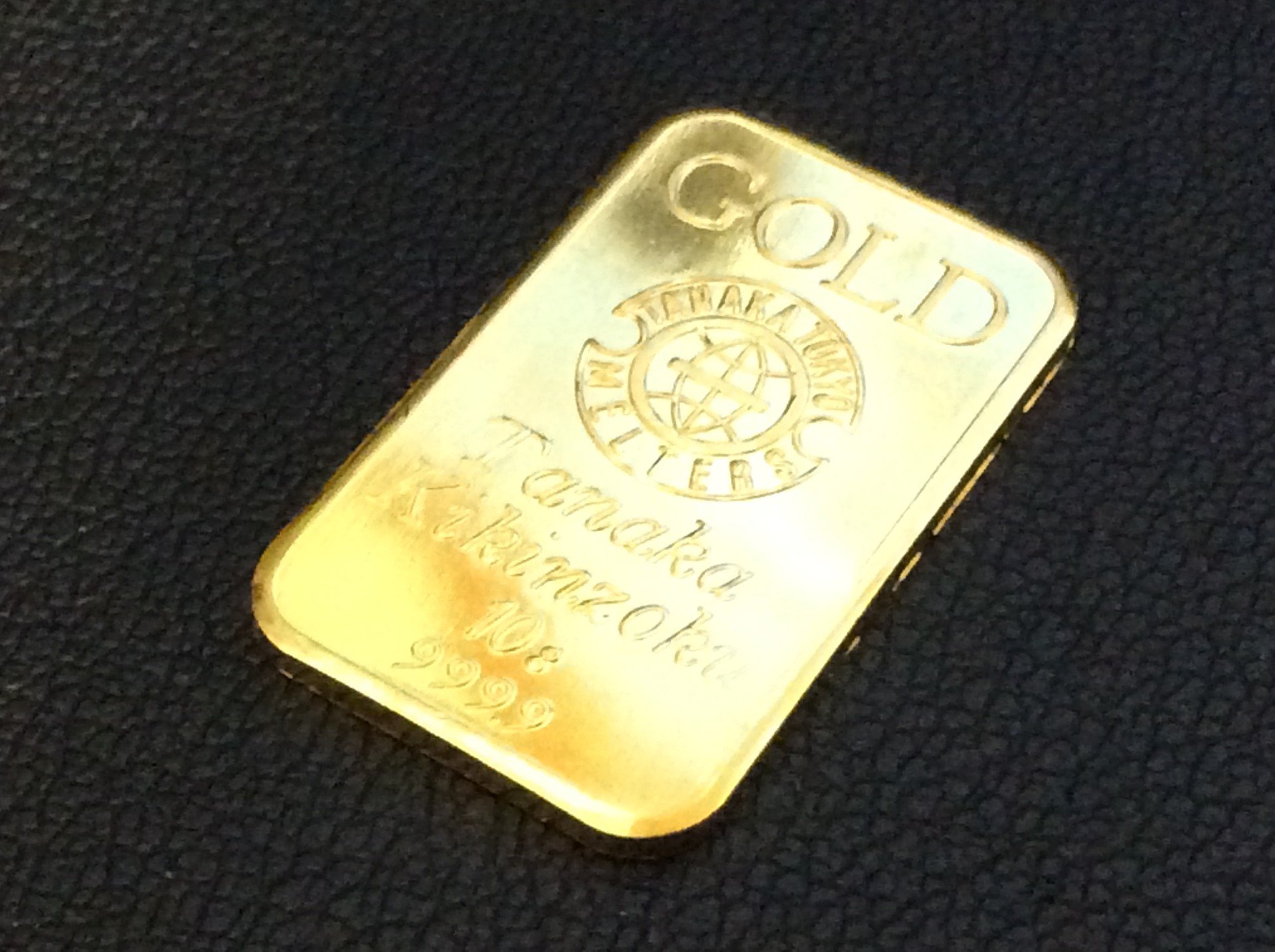 本日 純金 インゴットバー 1g 15,229円 田中貴金属 10g 金買取 千葉県 流山市