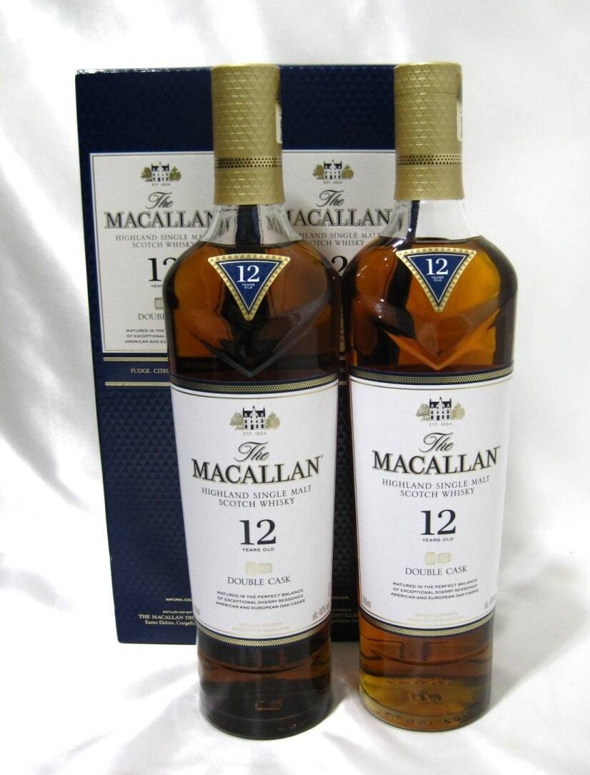 マッカラン 12年 ダブルカスク 2本 ウイスキー お酒買取 千葉県 流山市
