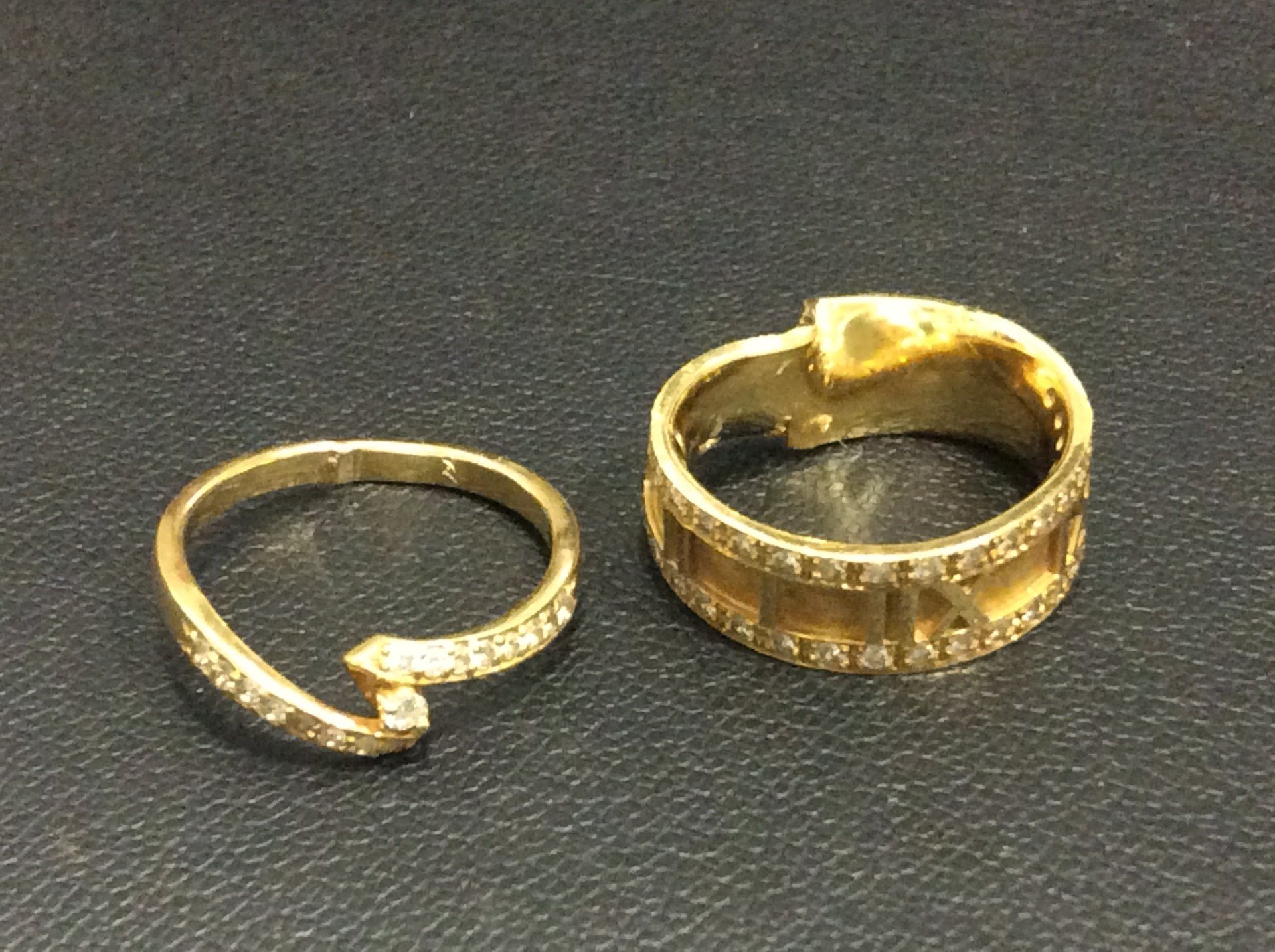 本日 K18 金 750刻印 1g 15,585円 リング 11,6g 金買取 茨城県 竜ヶ崎市