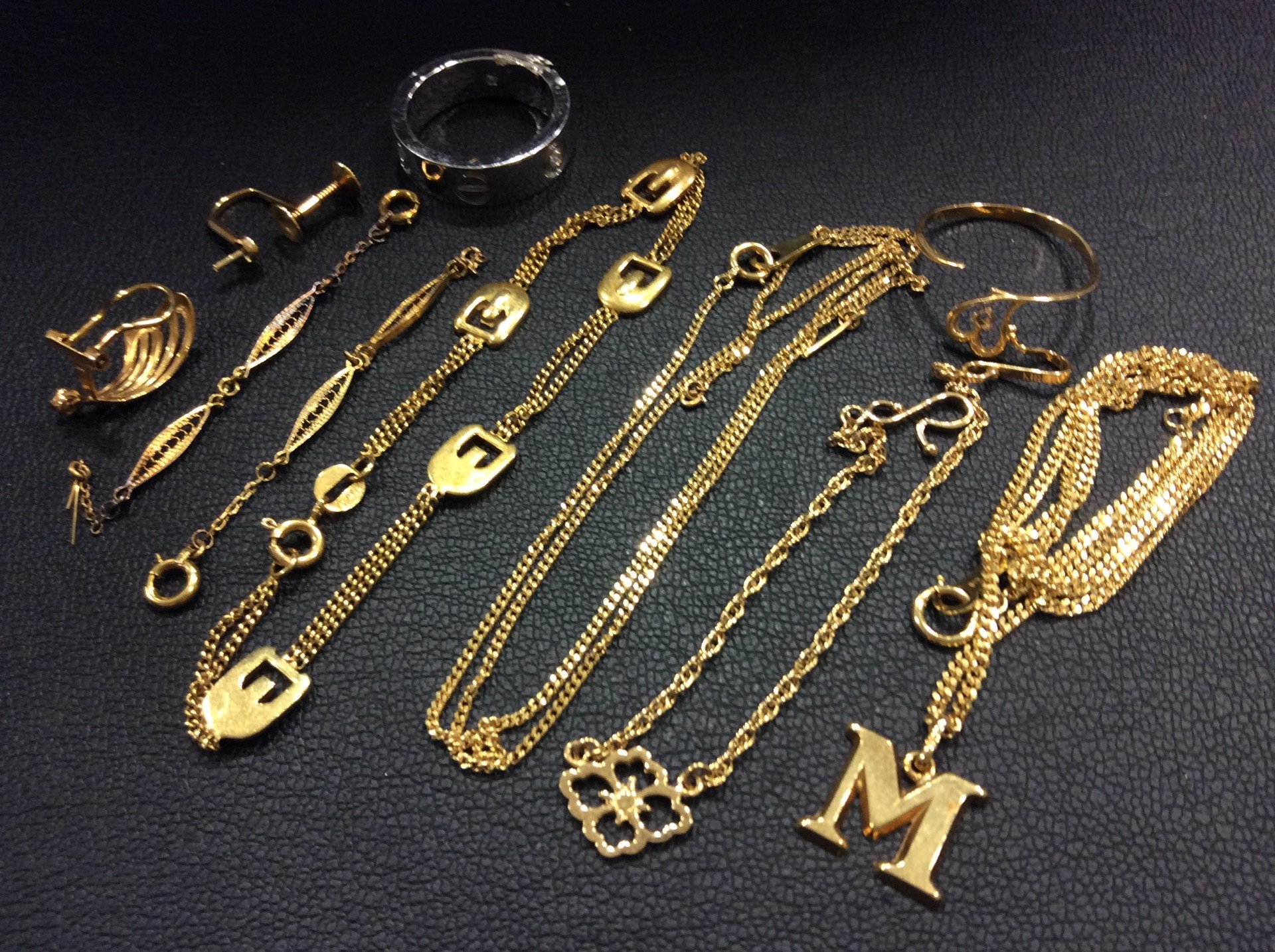 本日 k18 (750刻印) 金 1g 21,653円 ネックレス他 27,8g 金製品買取 千葉県