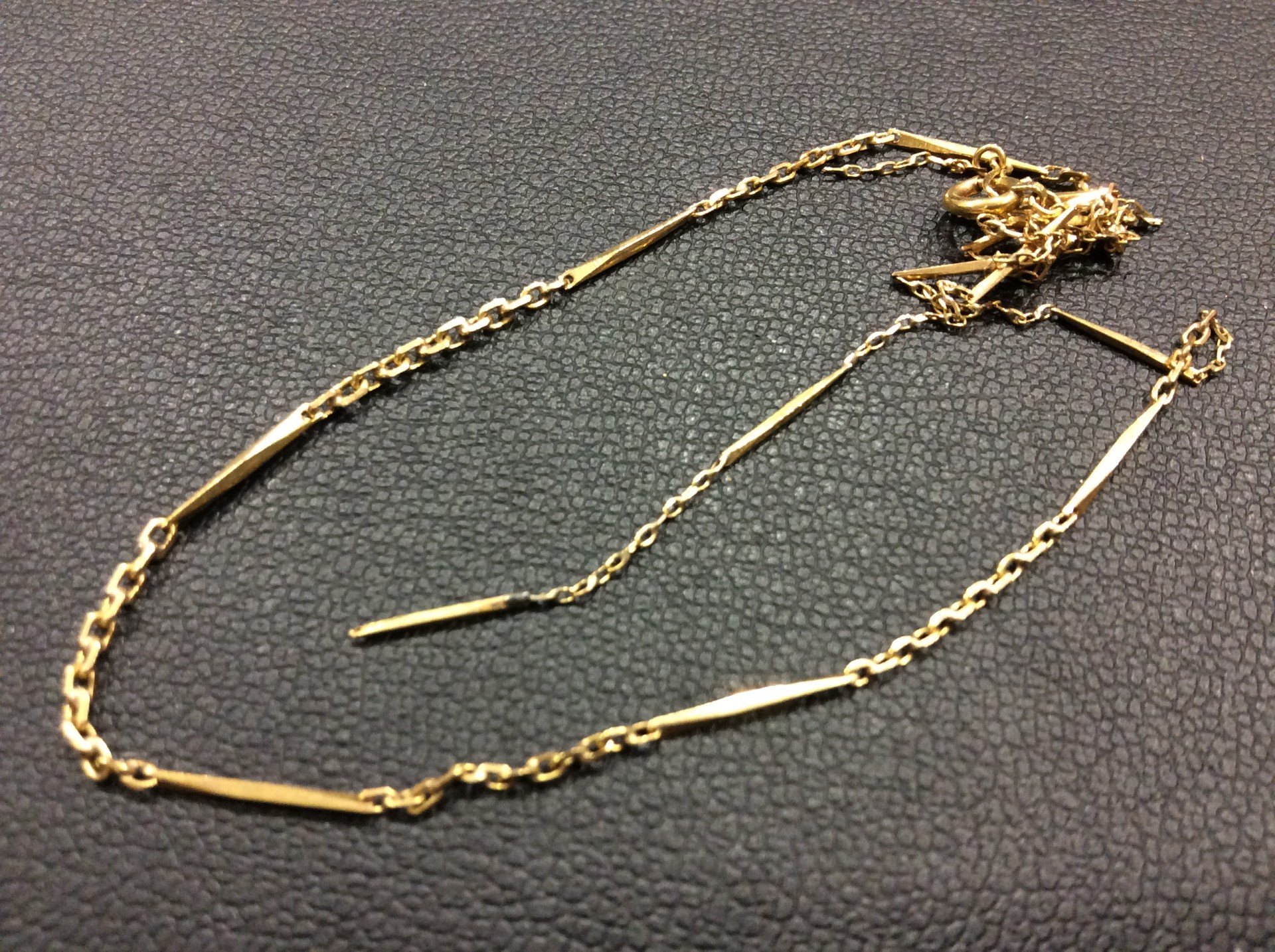 本日 K18 金 750刻印 1g 19,992円 切れたネックレス 2,1g買取 千葉県 白井市