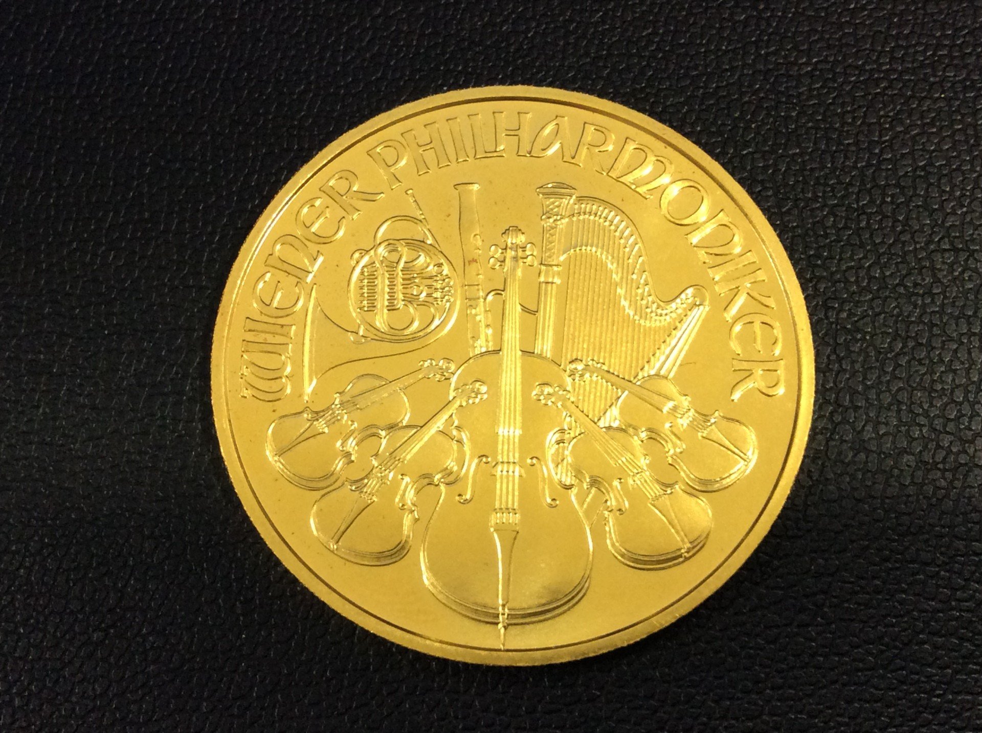 本日 純金コイン 1グラム 25,745円 ウィーン金貨ハーモニー 31,1g買取 茨城県 牛久市